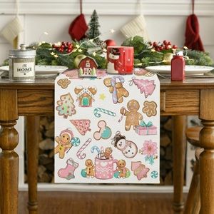 13x72 Disney Hidden Mickey Mouse ears Christmas  Table runner mantel scarf candy